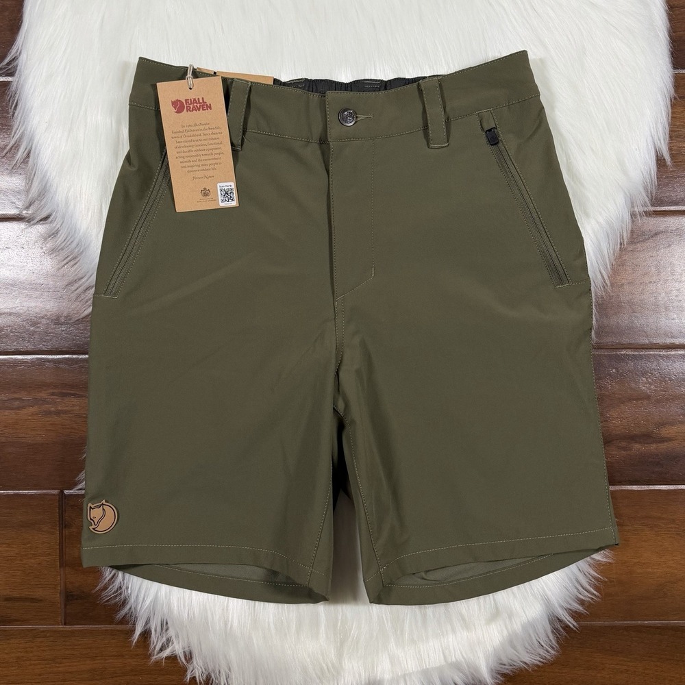 Fjallraven Men's Size 30 Laurel Green Abisko Trail Stretch Shorts